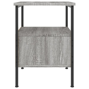 Κομοδίνο Γκρι Sonoma 34 x 36 x 50 εκ. από Επεξεργασμένο Ξύλο - Pakobazaar