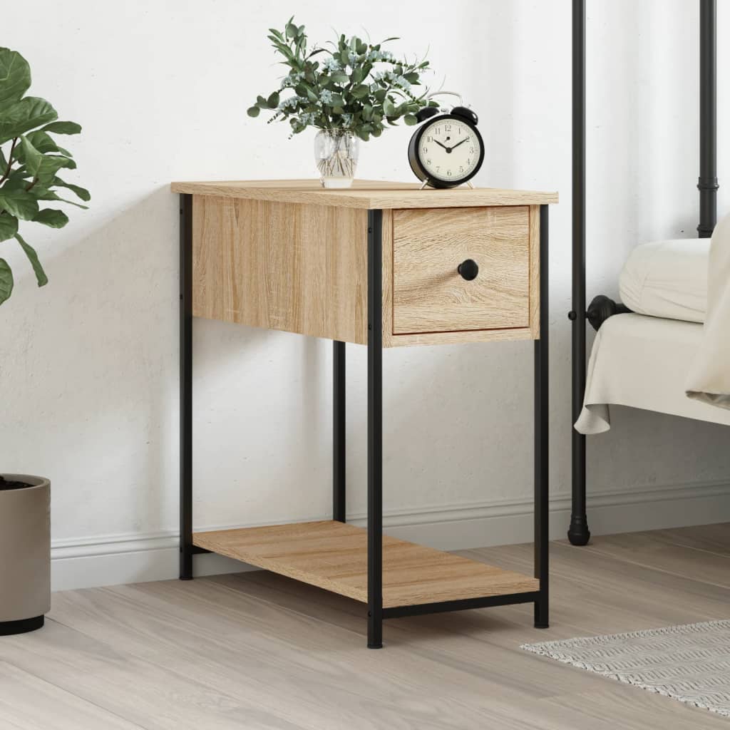 Κομοδίνο Sonoma Δρυς 30 x 60 x 60 εκ. από Επεξεργασμένο Ξύλο