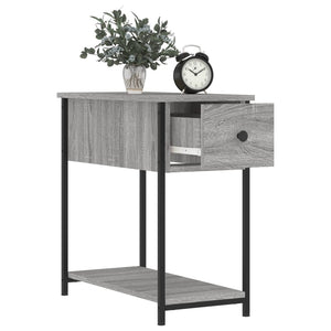 Κομοδίνο Γκρι Sonoma 30 x 60 x 60 εκ. από Επεξεργασμένο Ξύλο - Pakobazaar