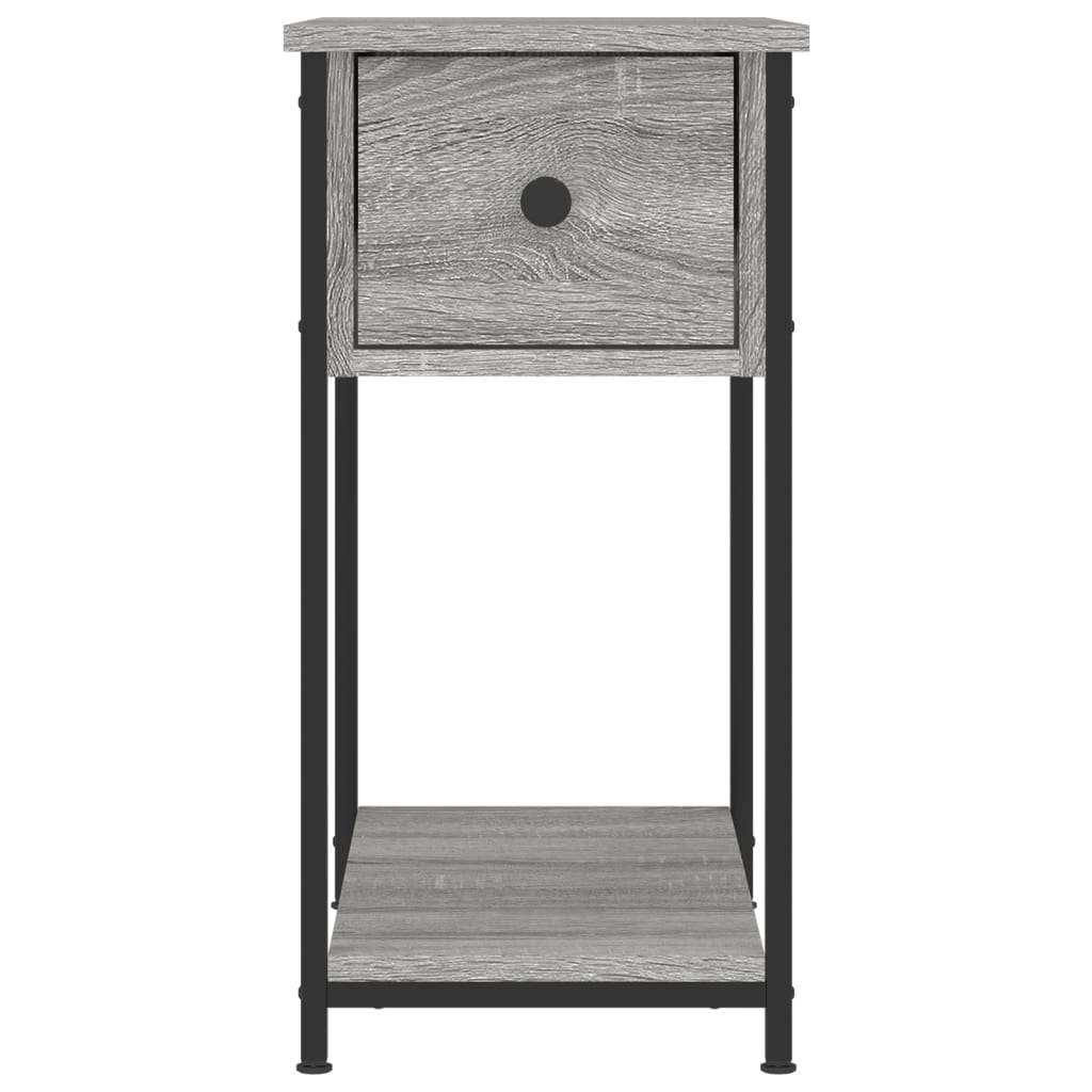 Κομοδίνο Γκρι Sonoma 30 x 60 x 60 εκ. από Επεξεργασμένο Ξύλο - Pakobazaar
