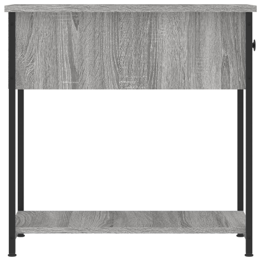 Κομοδίνο Γκρι Sonoma 30 x 60 x 60 εκ. από Επεξεργασμένο Ξύλο - Pakobazaar