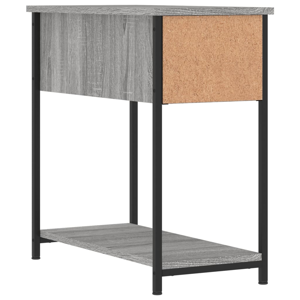 Κομοδίνο Γκρι Sonoma 30 x 60 x 60 εκ. από Επεξεργασμένο Ξύλο - Pakobazaar