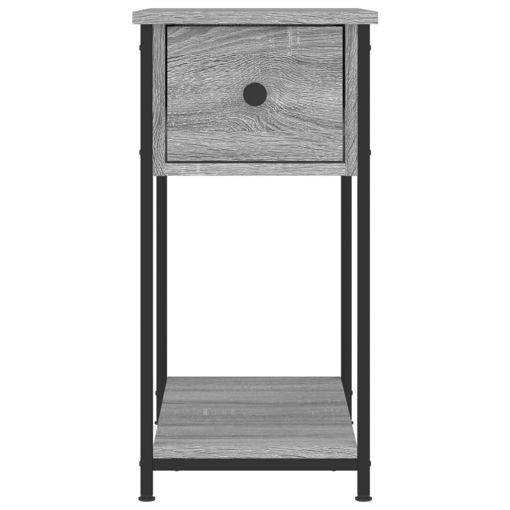 Κομοδίνα 2 τεμ. Γκρι Sonoma 30 x 60 x 60 εκ. από Επεξεργ. Ξύλο
