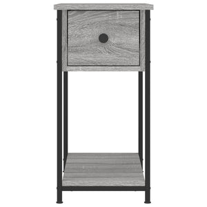 Κομοδίνα 2 τεμ. Γκρι Sonoma 30 x 60 x 60 εκ. από Επεξεργ. Ξύλο