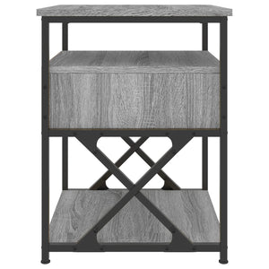 Κομοδίνο Γκρι Sonoma 40 x 42 x 55 εκ. από Επεξεργασμένο Ξύλο - Pakobazaar