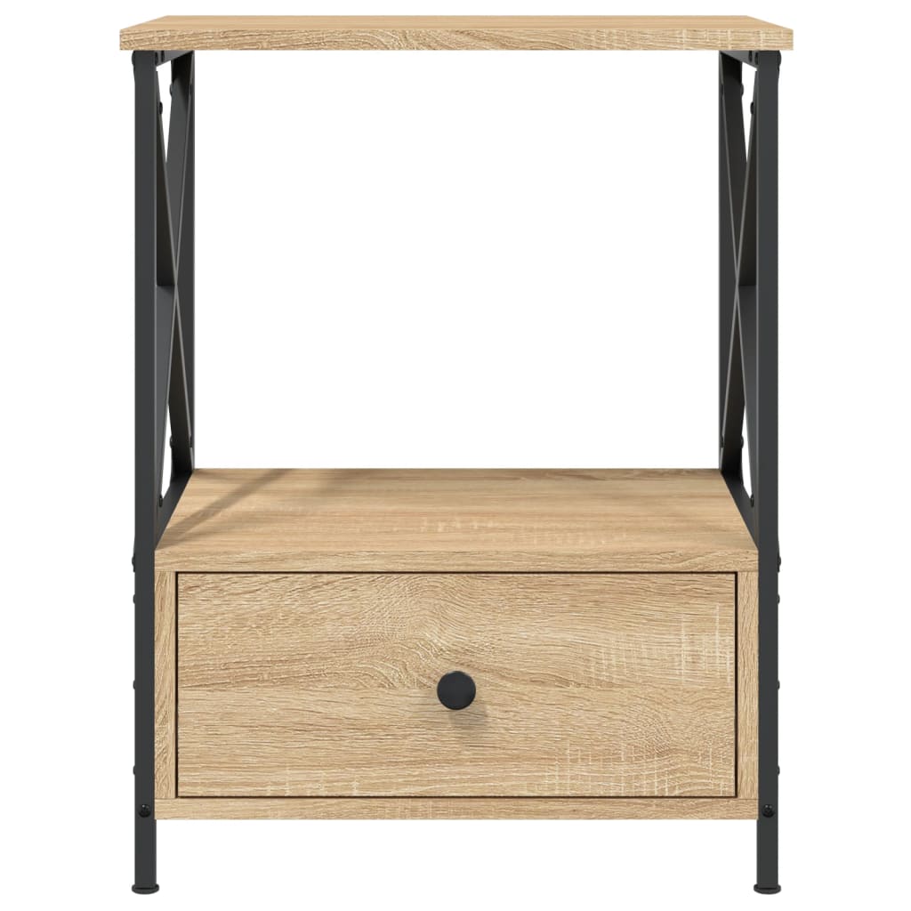 Κομοδίνα 2 τεμ. Sonoma Δρυς 50x41x65 εκ. από Επεξεργασμένο Ξύλο