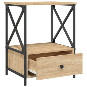 Κομοδίνα 2 τεμ. Sonoma Δρυς 50x41x65 εκ. από Επεξεργασμένο Ξύλο