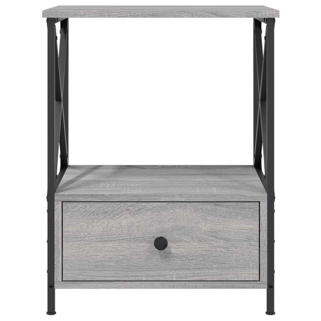 Κομοδίνο Γκρι Sonoma 50 x 41 x 65 εκ. από Επεξεργασμένο Ξύλο