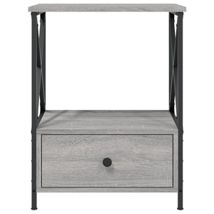 Κομοδίνο Γκρι Sonoma 50 x 41 x 65 εκ. από Επεξεργασμένο Ξύλο