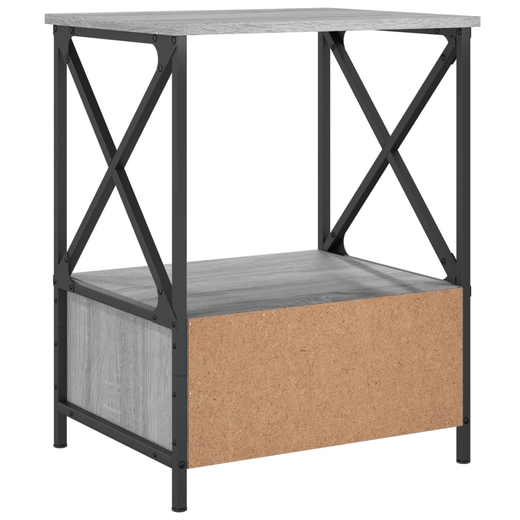 Κομοδίνο Γκρι Sonoma 50 x 41 x 65 εκ. από Επεξεργασμένο Ξύλο