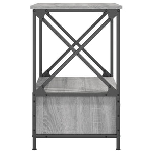 Κομοδίνα 2 τεμ Γκρι Sonoma 50x41x65 εκ. από Επεξεργασμένο Ξύλο