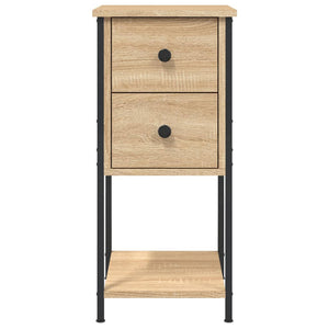 Κομοδίνα 2 Τεμ. Sonoma Δρυς 32x42x70 εκ. από Επεξεργασμένο Ξύλο