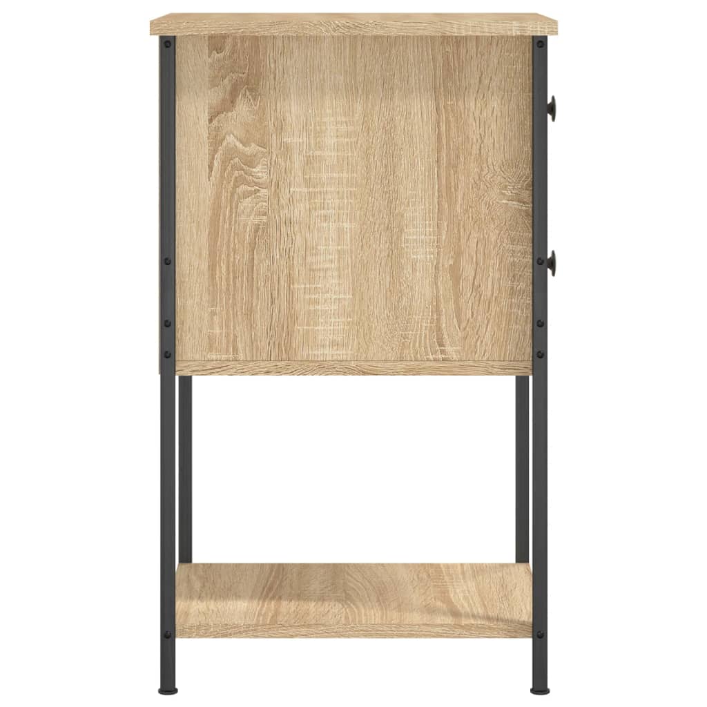 Κομοδίνα 2 Τεμ. Sonoma Δρυς 32x42x70 εκ. από Επεξεργασμένο Ξύλο