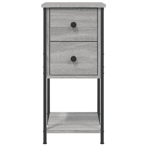 Κομοδίνο Γκρι Sonoma 32 x 42 x 70 εκ. από Επεξεργασμένο Ξύλο