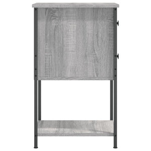 Κομοδίνο Γκρι Sonoma 32 x 42 x 70 εκ. από Επεξεργασμένο Ξύλο