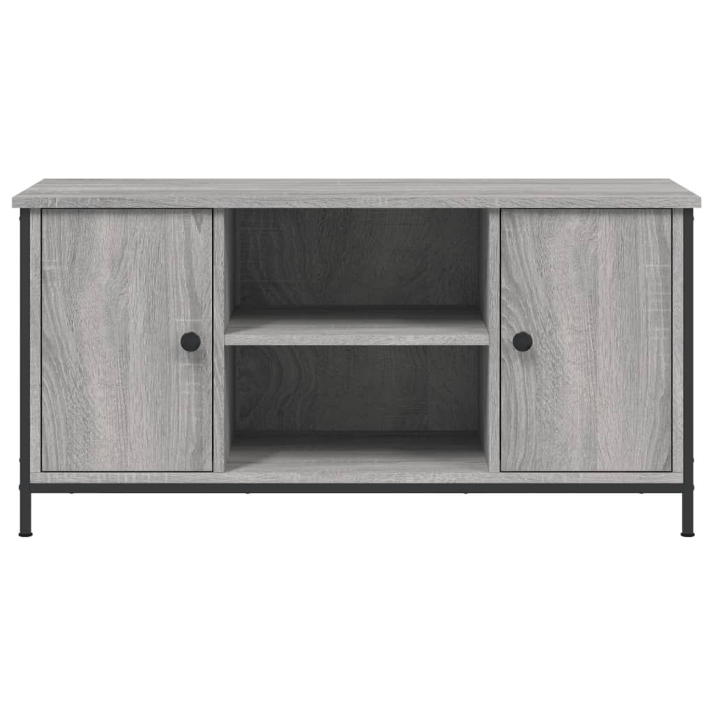 Έπιπλο Τηλεόρασης Γκρι Sonoma 100x40x50 εκ. από Επεξεργ. Ξύλο