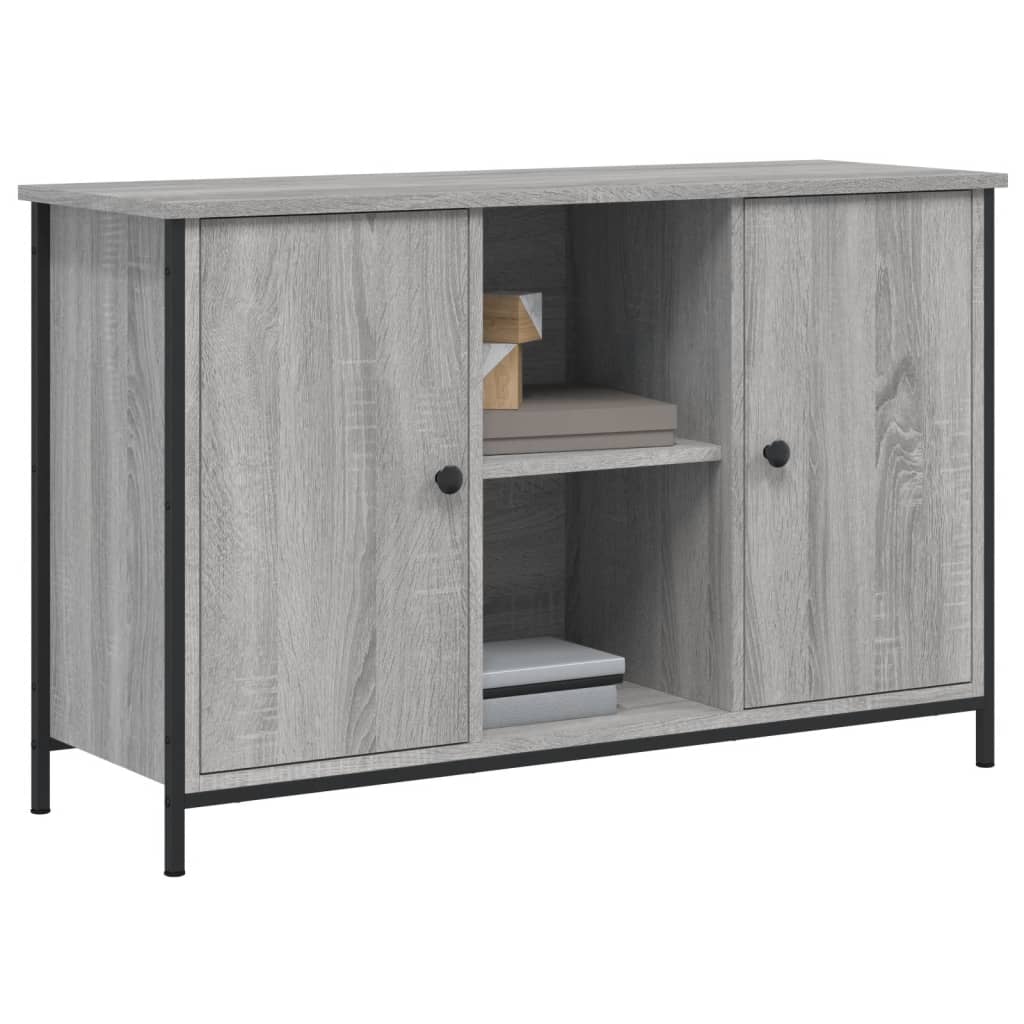 Έπιπλο Τηλεόρασης Γκρι Sonoma 100x35x65 εκ. από Επεξεργ. Ξύλο