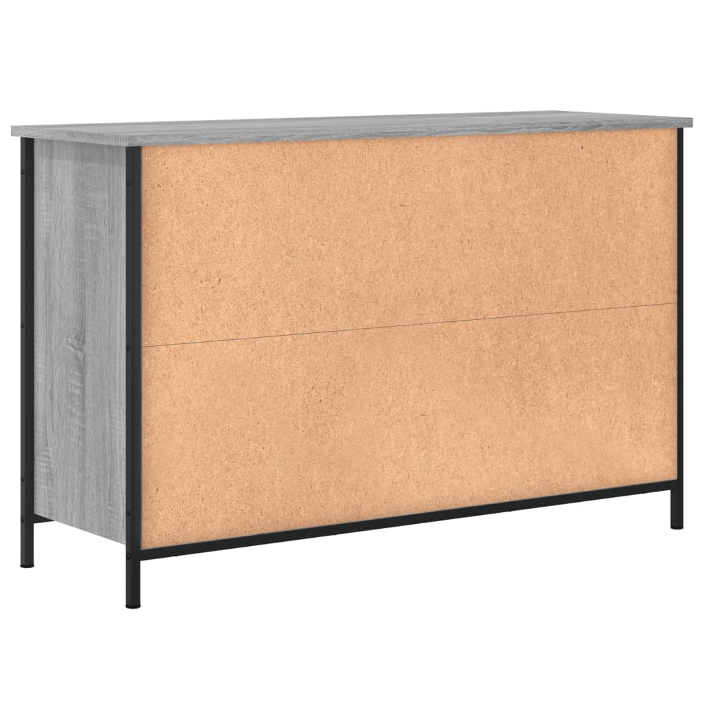 Έπιπλο Τηλεόρασης Γκρι Sonoma 100x35x65 εκ. από Επεξεργ. Ξύλο