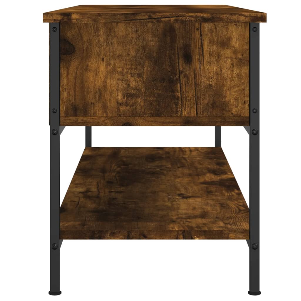 Έπιπλο Τηλεόρασης Καπνιστή Δρυς 100x35x45 εκ. Επεξ. Ξύλο