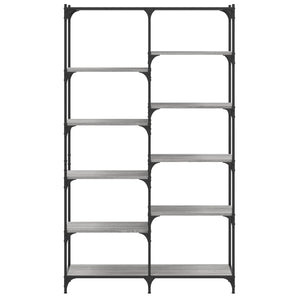 Βιβλιοθήκη Γκρι Sonoma 100x32x170 εκ. Επεξεργ. Ξύλο / Σίδηρος