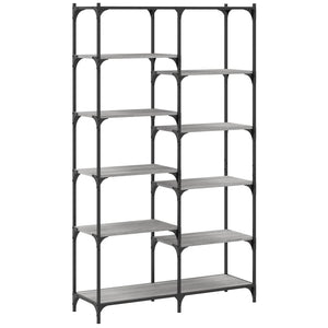 Βιβλιοθήκη Γκρι Sonoma 100x32x170 εκ. Επεξεργ. Ξύλο / Σίδηρος