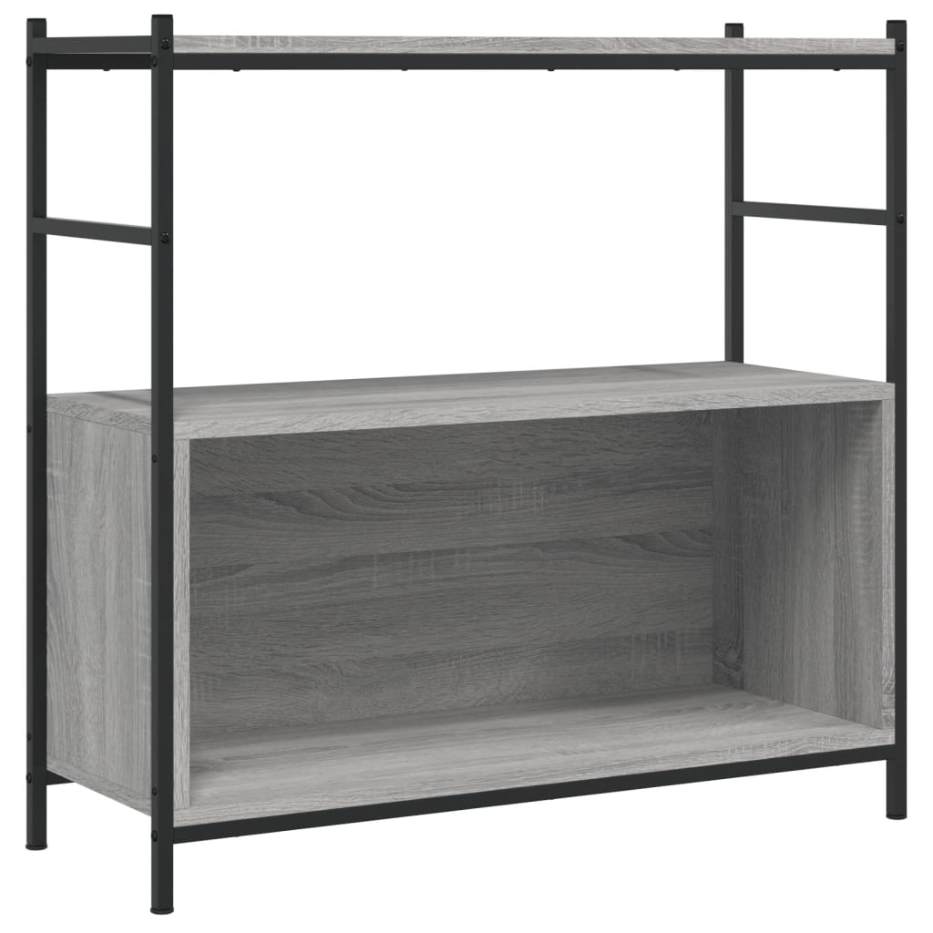 Βιβλιοθήκη Γκρι Sonoma 80x30x78,5 εκ. από Επεξεργασμένο Ξύλο