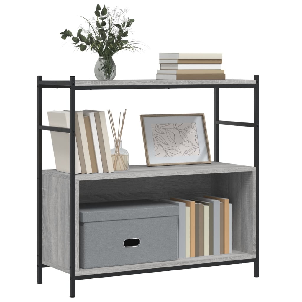 Βιβλιοθήκη Γκρι Sonoma 80x30x78,5 εκ. από Επεξεργασμένο Ξύλο