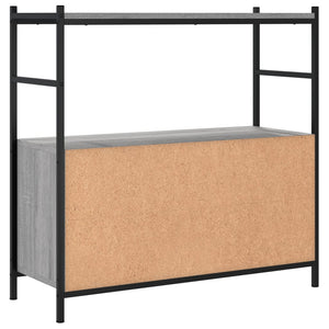 Βιβλιοθήκη Γκρι Sonoma 80x30x78,5 εκ. από Επεξεργασμένο Ξύλο
