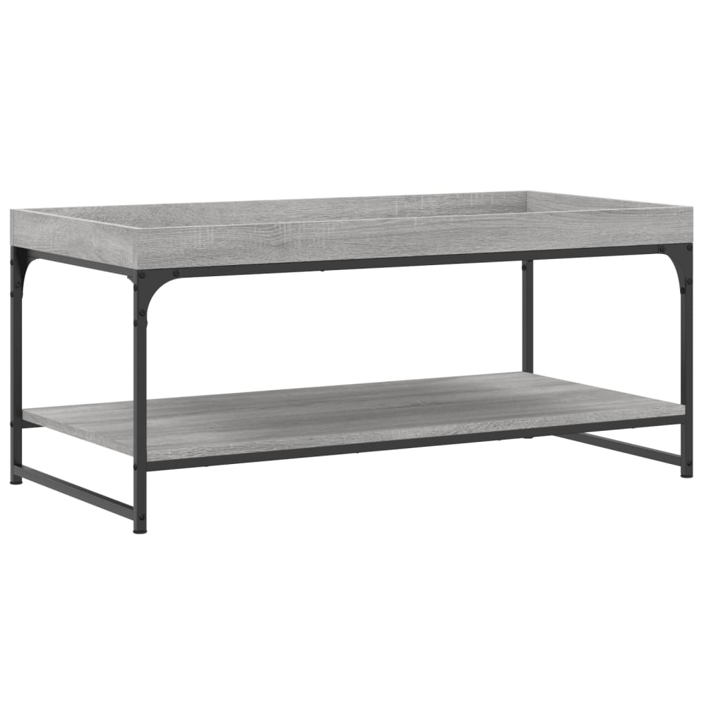 Τραπεζάκι Σαλονιού Γκρι Sonoma 100x49x45 εκ. Επεξεργασμένο Ξύλο