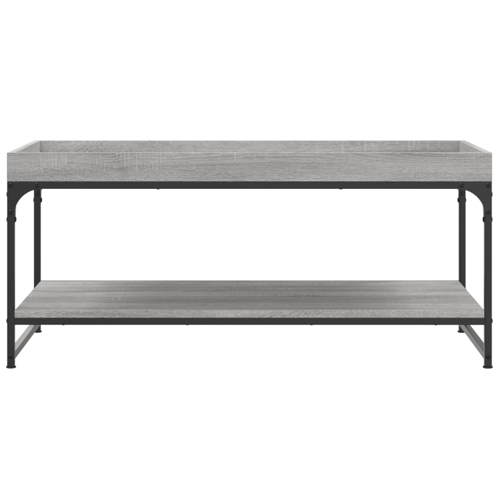 Τραπεζάκι Σαλονιού Γκρι Sonoma 100x49x45 εκ. Επεξεργασμένο Ξύλο