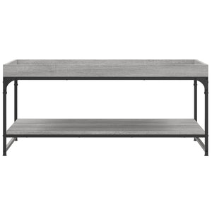 Τραπεζάκι Σαλονιού Γκρι Sonoma 100x49x45 εκ. Επεξεργασμένο Ξύλο