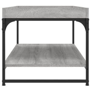 Τραπεζάκι Σαλονιού Γκρι Sonoma 100x49x45 εκ. Επεξεργασμένο Ξύλο