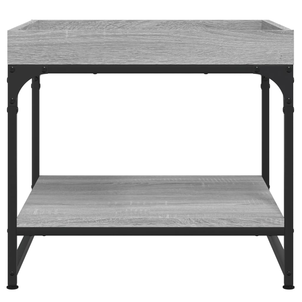 Τραπεζάκι Σαλονιού Γκρι Sonoma 49,5x49,5x45 εκ. Επεξεργ. Ξύλο