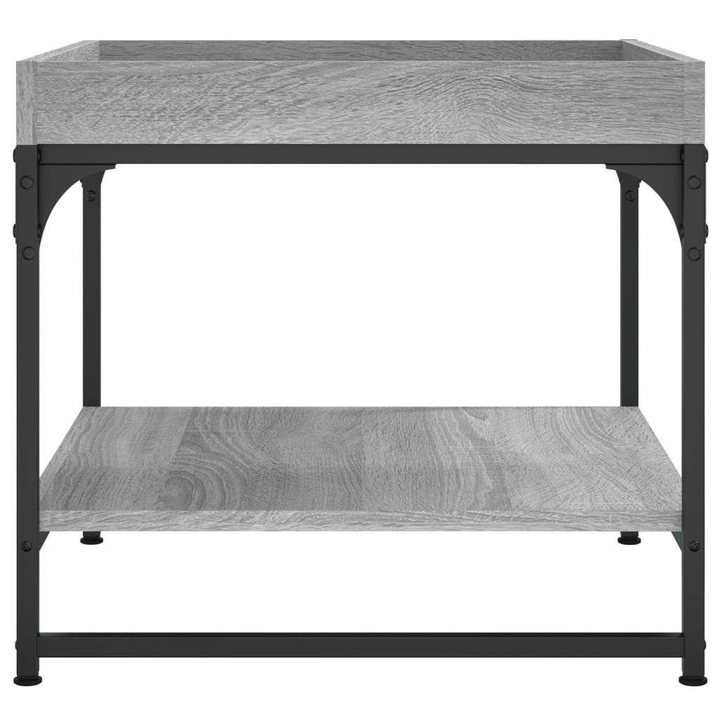 Τραπεζάκι Σαλονιού Γκρι Sonoma 49,5x49,5x45 εκ. Επεξεργ. Ξύλο