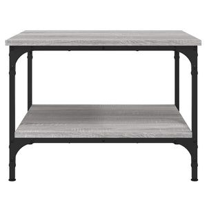 Τραπεζάκι Σαλονιού Γκρι Sonoma 55x55x40 εκ. Επεξεργασμένο Ξύλο - Pakobazaar