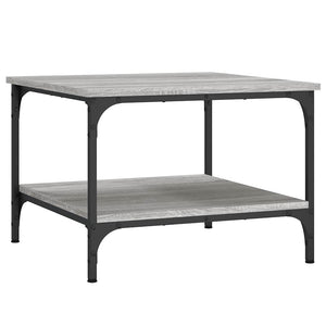 Τραπεζάκι Σαλονιού Γκρι Sonoma 55x55x40 εκ. Επεξεργασμένο Ξύλο - Pakobazaar