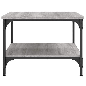 Τραπεζάκι Σαλονιού Γκρι Sonoma 55x55x40 εκ. Επεξεργασμένο Ξύλο - Pakobazaar