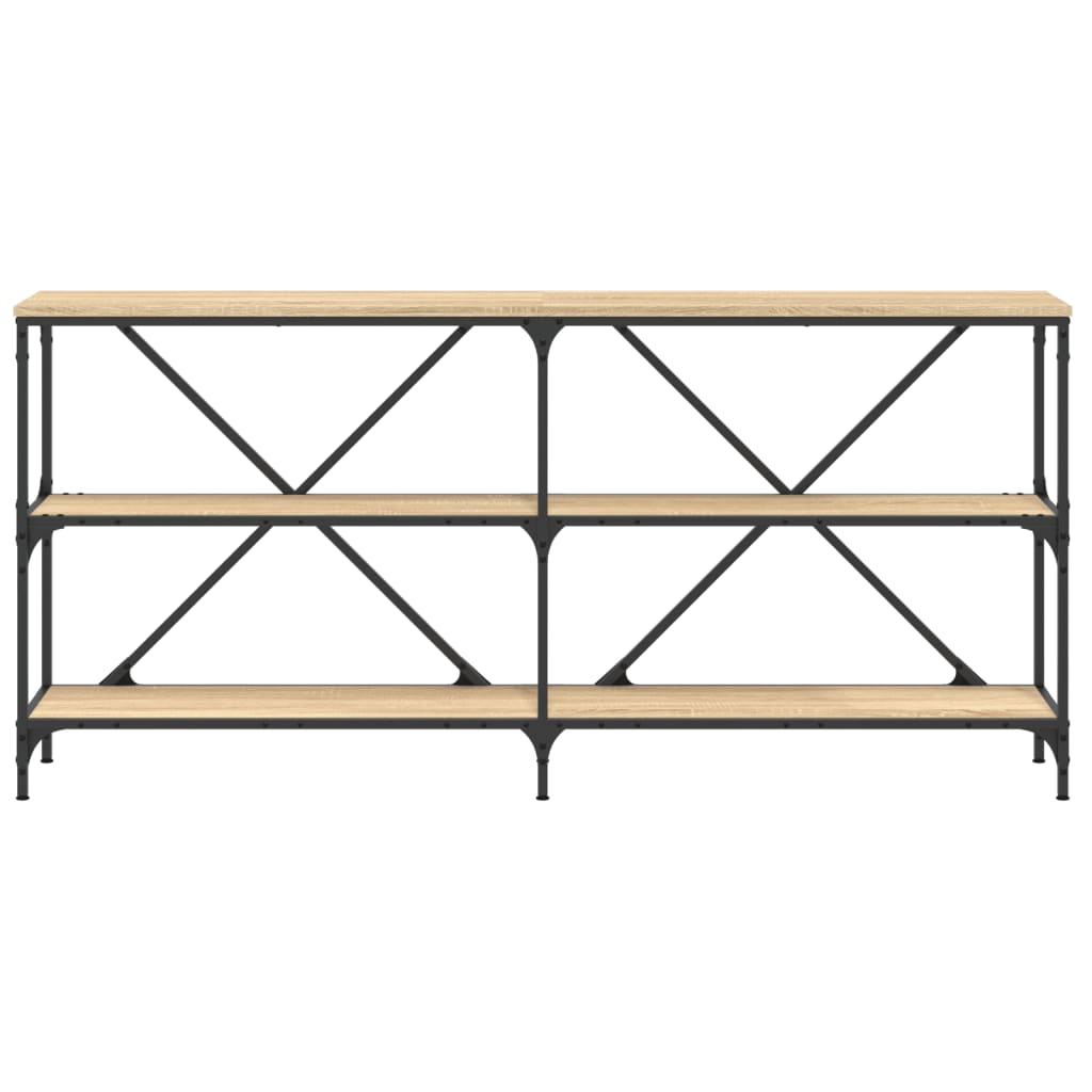 Τραπέζι Κονσόλα Sonoma Δρυς 160x30x75 εκ. Επεξ. Ξύλο/Σίδηρος - Pakobazaar