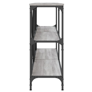 Τραπέζι Κονσόλα Γκρι Sonoma 160x30x75 εκ. Επεξ. Ξύλο/Σίδηρος
