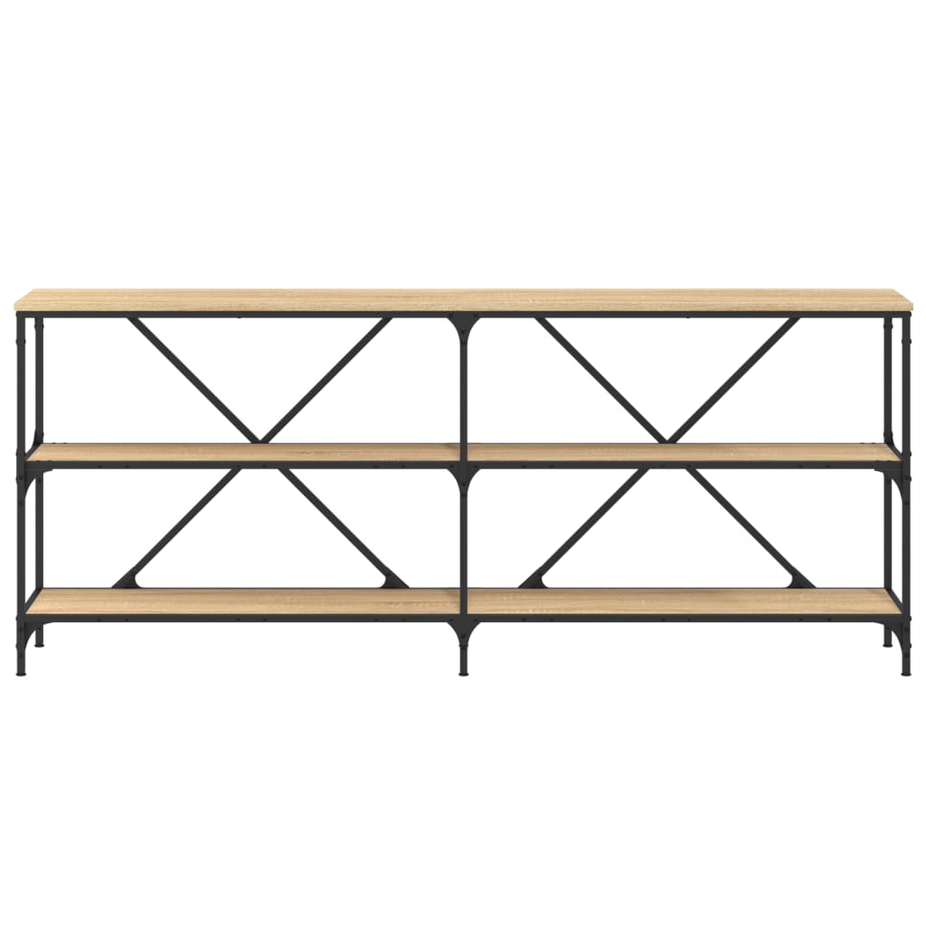 Τραπεζάκι Κονσόλα Sonoma Δρυς 180x30x75 εκ. Επεξ. Ξύλο/Σίδηρος - Pakobazaar