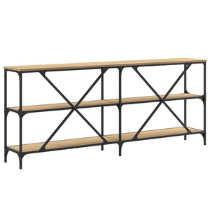 Τραπεζάκι Κονσόλα Sonoma Δρυς 180x30x75 εκ. Επεξ. Ξύλο/Σίδηρος - Pakobazaar