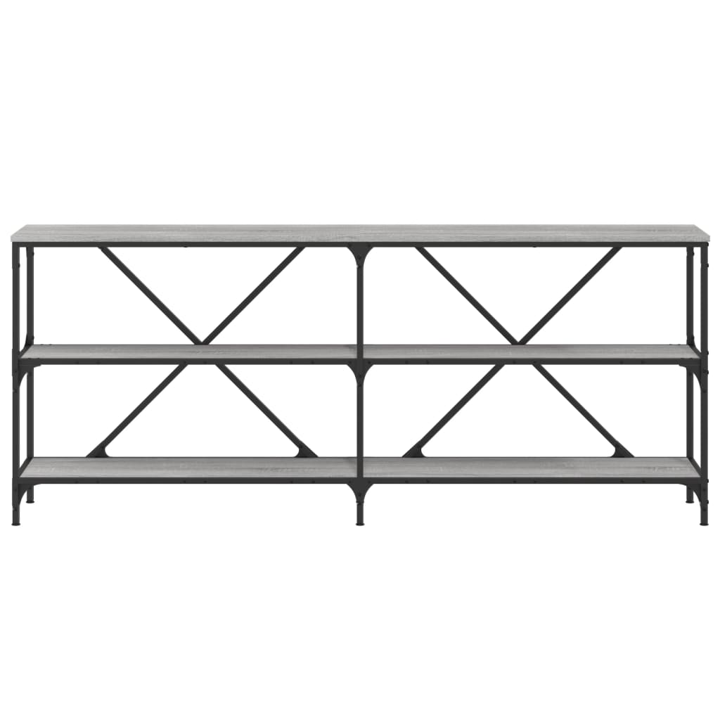 Τραπέζι Κονσόλα Γκρι Sonoma 180x30x75 εκ. Επεξ. Ξύλο/Σίδηρος - Pakobazaar