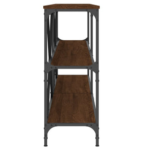 Τραπέζι Κονσόλα Καφέ Δρυς 180x30x75 εκ. Επεξ. Ξύλο/Σίδηρος - Pakobazaar