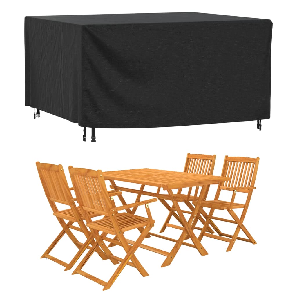 Κάλυμμα Επίπλων Κήπου Αδιάβροχο Μαύρο 180x140x90 εκ. 420D