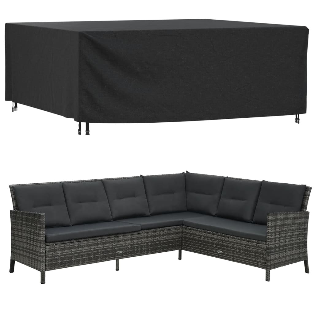 Κάλυμμα Επίπλων Κήπου Αδιάβροχο Μαύρο 250x210x90 εκ. 420D