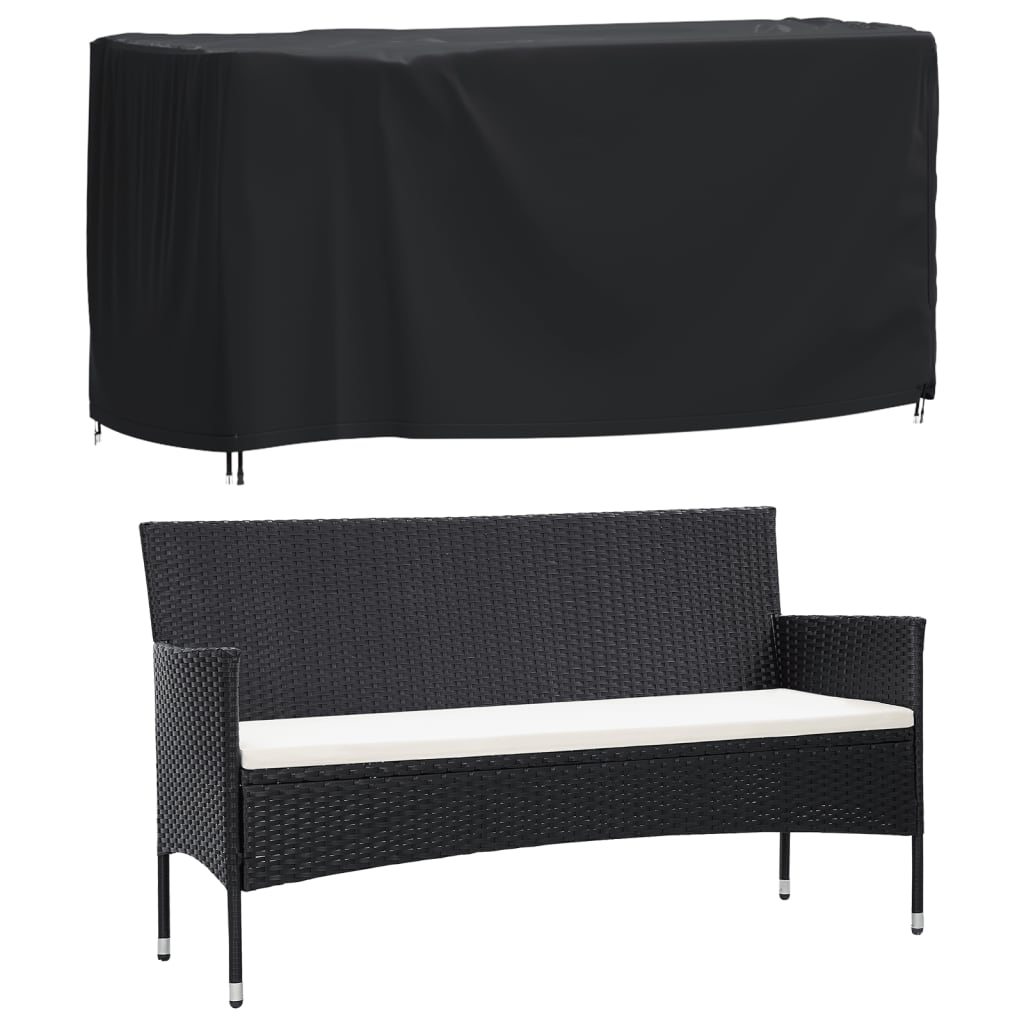 Κάλυμμα Επίπλων Κήπου Αδιάβροχο Μαύρο 180x70x90 εκ. 420D