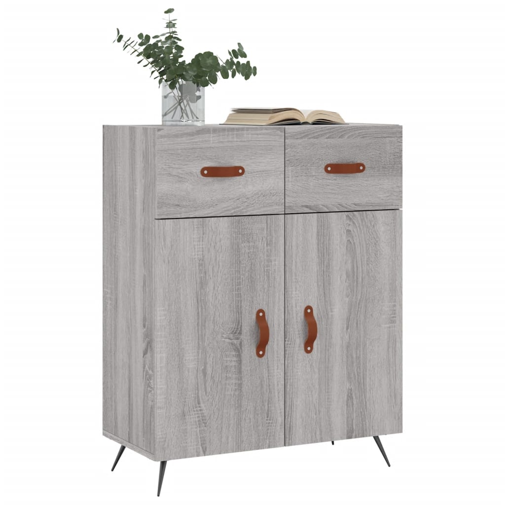 Ντουλάπι Γκρι Sonoma 69,5 x 34 x 90 εκ. από Επεξεργασμένο Ξύλο