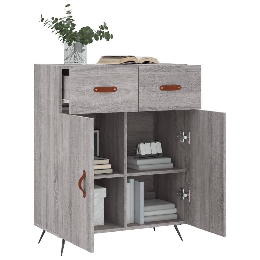 Ντουλάπι Γκρι Sonoma 69,5 x 34 x 90 εκ. από Επεξεργασμένο Ξύλο