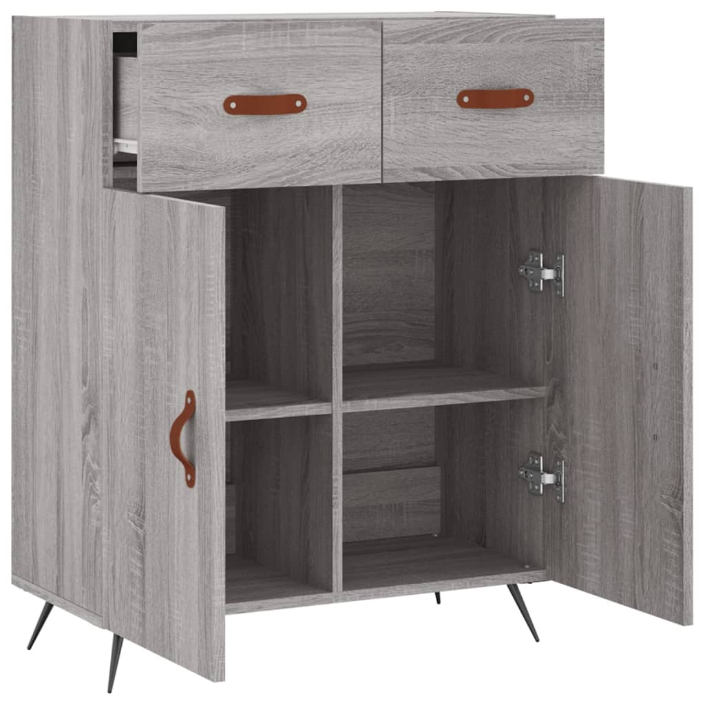 Ντουλάπι Γκρι Sonoma 69,5 x 34 x 90 εκ. από Επεξεργασμένο Ξύλο