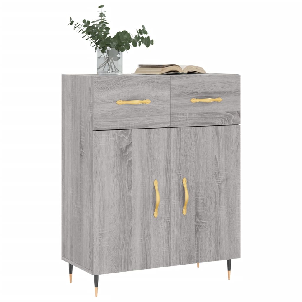 Ντουλάπι Γκρι Sonoma 69,5 x 34 x 90 εκ. από Επεξεργασμένο Ξύλο